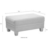 Home affaire Hocker "Husum", mit Kontrastnaht