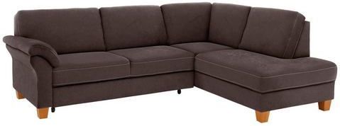 Home affaire Ecksofa »Borkum L-Form«, mit Federkern, wahlweise mit Bettfunktion