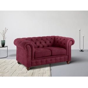 Home affaire Chesterfield-Sofa »Chesterfield 2-Sitzer B/T/H: 150/89/74 cm«, mit hochwertiger Knopfheftung, auch in Leder