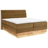 OTTO products Boxspringbett, LED-Beleuchtung, mit zertifizierten, recycelten Bezugsstoffen
