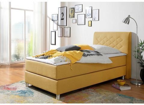 INOSIGN Boxspringbett "Parla", incl. Topper, 4 Farben in 4 Breiten, 2 Härtegraden, 3 Matratzenarten