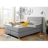 INOSIGN Boxspringbett "Parla", incl. Topper, 4 Farben in 4 Breiten, 2 Härtegraden, 3 Matratzenarten