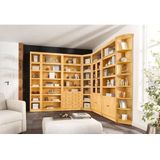 Home affaire Bücherregal »Soeren«, aus massiver Kiefer, Höhe 220 cm, mit 2 Holztüren, viel Stauraum