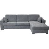 Home affaire Ecksofa "Roma "M" Matratzenhöhe 14 cm, Dauerschlaffunktion, mit Unterfederung,", Liegemaße ca 143x198 cm, L-Form