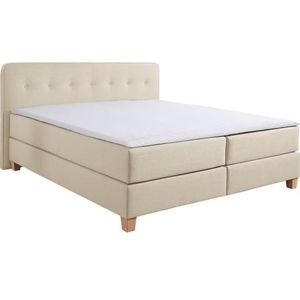 Home affaire Boxspringbett "Fargo", inkl. Topper, in 3 Matratzenarten, in Samt- oder Strukturstoff