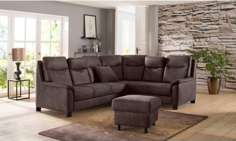 Home affaire Ecksofa "Boccaccio L-Form", mit Federkern, incl. Kopfteilverstellung, wahlweise Bettfunktion