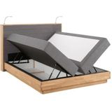 Home affaire Boxspringbett "Cavan", Eiche, inkl. Bettkasten & Topper, verschiedene Härtegrade (auch H4)