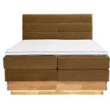 OTTO products Boxspringbett, LED-Beleuchtung, mit zertifizierten, recycelten Bezugsstoffen