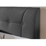 Home affaire Boxspringbett "Calloway", inkl. Topper, XXL-Ausführung, in 4 Farben, 5 Breiten, 3 Matratzenarten