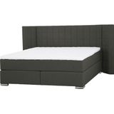 Places of Style Boxspringbett "Piazza", mit Steppung und Kopfteil mit seitlichen Flügeln