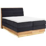 OTTO products Boxspringbett, LED-Beleuchtung, mit zertifizierten, recycelten Bezugsstoffen