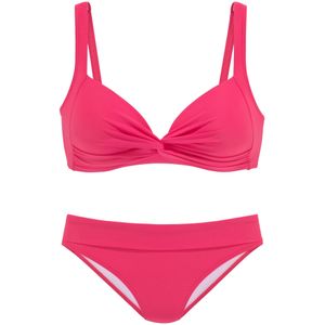Look - Triangelbikini - Rood - Polyamide - Gewatteerd