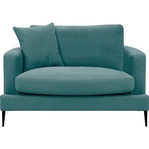 Leonique Sessel »Cozy Loungesessel, Designersessel, Maße B/T/H: 91/97/80 cm«, mit Metallbeinen und Zierkissen