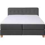 Home affaire Boxspringbett "Fargo", in Überlänge 220 cm, mit Topper, 3 Ausführungen, 4, Breiten