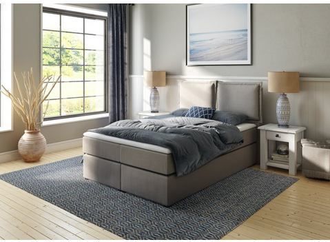Home affaire Boxspringbett »Lysann«, 5fach verstellbares Kopfteil, in 4 Breiten, 3 Matratzenarten