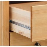 Home affaire Kleiderschrank Gotland, Wäscheschrank, Mehrzweckschrank mit Schubladen, Landhausstil (B/H/T ca: 80cmx178cmx40cm) massive Kiefer, FSC® zertifiziert, langlebige Qualität trifft Stil