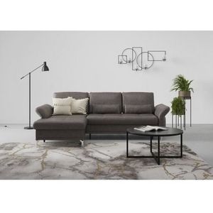 INOSIGN Ecksofa "Palm Beach L-Form", Federkern, mit Sitztiefenverstellung, wahlweise mit Bettfunktion