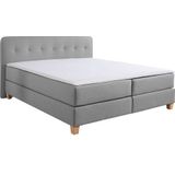 Home affaire Boxspringbett "Fargo", inkl. Topper, in 3 Matratzenarten, in Samt- oder Strukturstoff