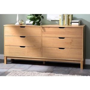 Home affaire Kommode »Post«, massives Kiefernholz, mit vielen Stauraummöglichkeiten, Breite 150 cm