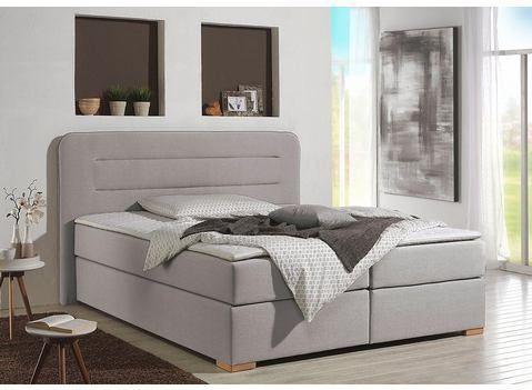 Home affaire Boxspringbett "Manchester", 5 Breiten, 3 Ausführungen, 2 Härtegraden, Topper, Steppung