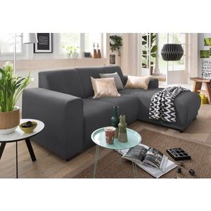 Home affaire Ecksofa »Langeland L-Form«, incl. 2 Zierkissen, Recamiere wahlweise links oder rechts