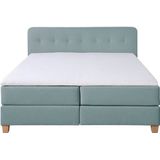 Home affaire Boxspringbett "Fargo", inkl. Topper, in 3 Matratzenarten, in Samt- oder Strukturstoff