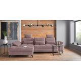 Places of Style Ecksofa Costello L-Form, mit Sitztiefenverstellung, Armteilverstellung und, 3 Nierenkissen, optional Bettfunktion und Bettkasten