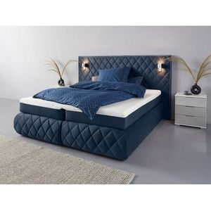 Places of Style Boxspringbett Alaric, wahlweise mit und ohne LED-Beleuchtung, in 3 Härtegraden lieferbar