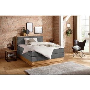 Home affaire Boxspringbett Cavan, Eiche, inkl. Bettkasten & Topper, verschiedene Härtegrade (auch H4)