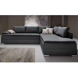 INOSIGN Ecksofa Night & Day L-Form mit Dauer-Schlaffunktion mit Armlehne, mit Boxspring-Bettfunktion 180x200 cm und Bettkasten, Dauerschläfer!