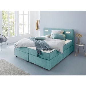 INOSIGN Boxspring Luan Laden, ledverlichting en topmatras, in breedte 120 cm en 180 cm