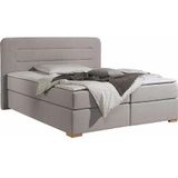Home affaire Boxspringbett "Manchester", 5 Breiten, 3 Ausführungen, 2 Härtegraden, Topper, Steppung