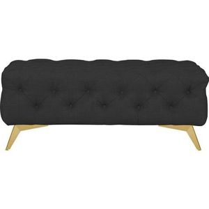 Leonique Hocker Glynis luxueuze capitonnage, moderne chesterfield look, kleur van de poten ter keuze