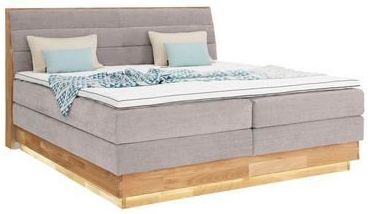OTTO products Boxspringbett, LED-Beleuchtung, mit zertifizierten, recycelten Bezugsstoffen