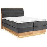 OTTO products Boxspringbett, LED-Beleuchtung, mit zertifizierten, recycelten Bezugsstoffen