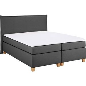 Home affaire Boxspringbett "Houssay", inkl. Topper, 5 Breiten, 2 Härtegraden auch in Überlänge 220 cm