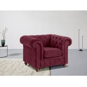 Home affaire Fauteuil CHESTERFIELD met hoogwaardige knoopdetails, ook in leer