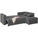 Home affaire Ecksofa "Pur L-Form", wahlweise mit Bettfunktion