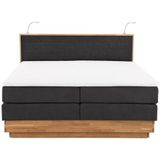 Home affaire Boxspringbett "Cavan", Eiche, inkl. Bettkasten & Topper, verschiedene Härtegrade (auch H4)