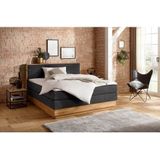 Home affaire Boxspringbett "Cavan", Eiche, inkl. Bettkasten & Topper, verschiedene Härtegrade (auch H4)