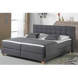 Home affaire Boxspringbett "Moulay", inkl. Topper, in Überlänge 220 cm, 3 Härtegrade, auch in H4