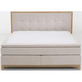 Home affaire Boxspringbett »Sonja«, mit Steppung im Kopfteil und Holzrahmen, inklusive Topper