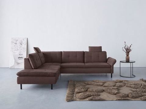 INOSIGN Ecksofa »Birkholm L-Form«, Armlehnverstellung, auch in Easy Clean Bezug - mit Wasser zu reinigen