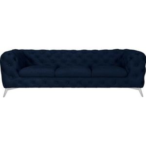 Leonique Chesterfield-bank Glynis luxueuze capitonnage, moderne chesterfield look, kleur van de poten ter keuze