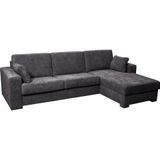Home affaire Ecksofa "Roma "M" Matratzenhöhe 14 cm, Dauerschlaffunktion, mit Unterfederung,", Liegemaße ca 143x198 cm, L-Form