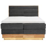 OTTO products Boxspringbett, LED-Beleuchtung, mit zertifizierten, recycelten Bezugsstoffen