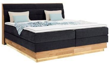 OTTO products Boxspringbett, LED-Beleuchtung, mit zertifizierten, recycelten Bezugsstoffen