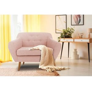 andas Fauteuil Hol met capitonnage achter in scandinavische stijl