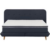 andas Boxspringbett "Premium", Steppung mit Knopfheftung, inkl. Topper
