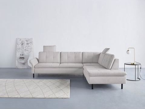 INOSIGN Ecksofa "Birkholm L-Form", Armlehnverstellung, auch in Easy Clean Bezug - mit Wasser zu reinigen